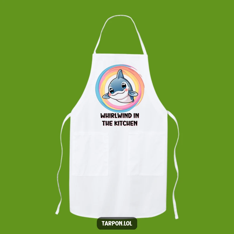 Funny Tarpon Swirl Apron: Kitchen Smiles - Great Humorous Cooking Gift
