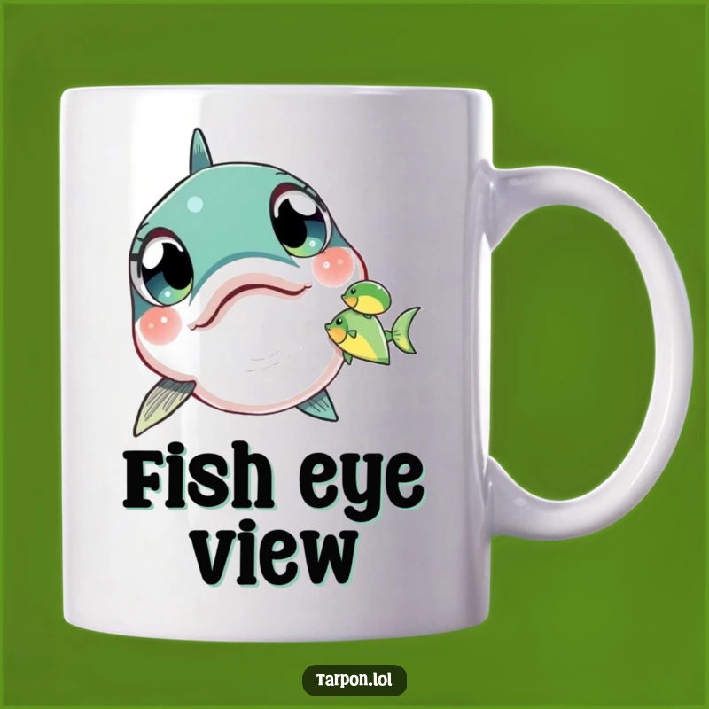 Funny Tarpon Spotting Mug: Amazed Fish Reaction, Perfect Funny Gift for Aquarium Fans