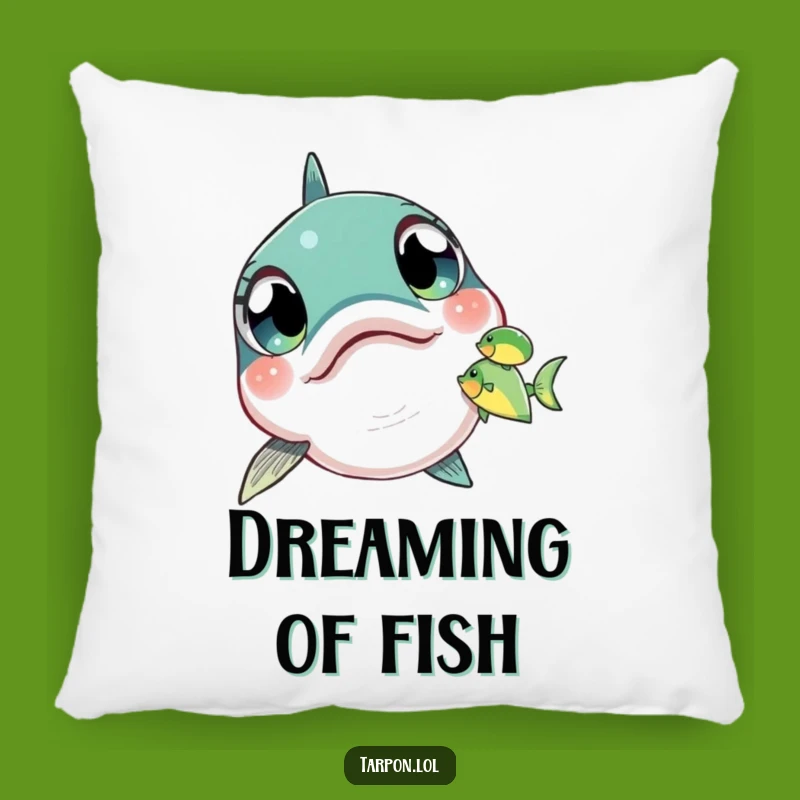 Funny Tarpon Spotting Pillow: Soft Amazed Cushion, Cozy and Funny Gift Decor