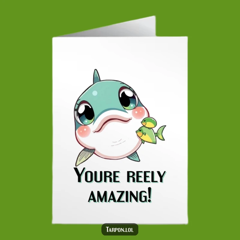 Astounding Free Printable Congrats Card: Tarpon Spots Fish, Funny Downloadable Gift of Wonder
