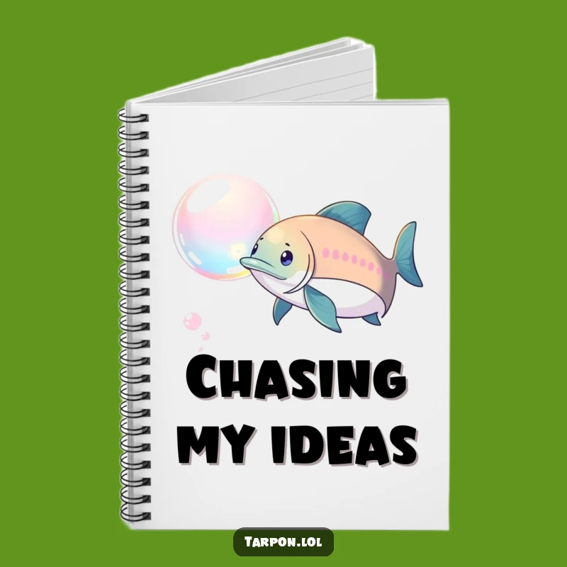 Funny Tarpon Bubble Chase Notebook: Playful Notes - Humorous Journaling