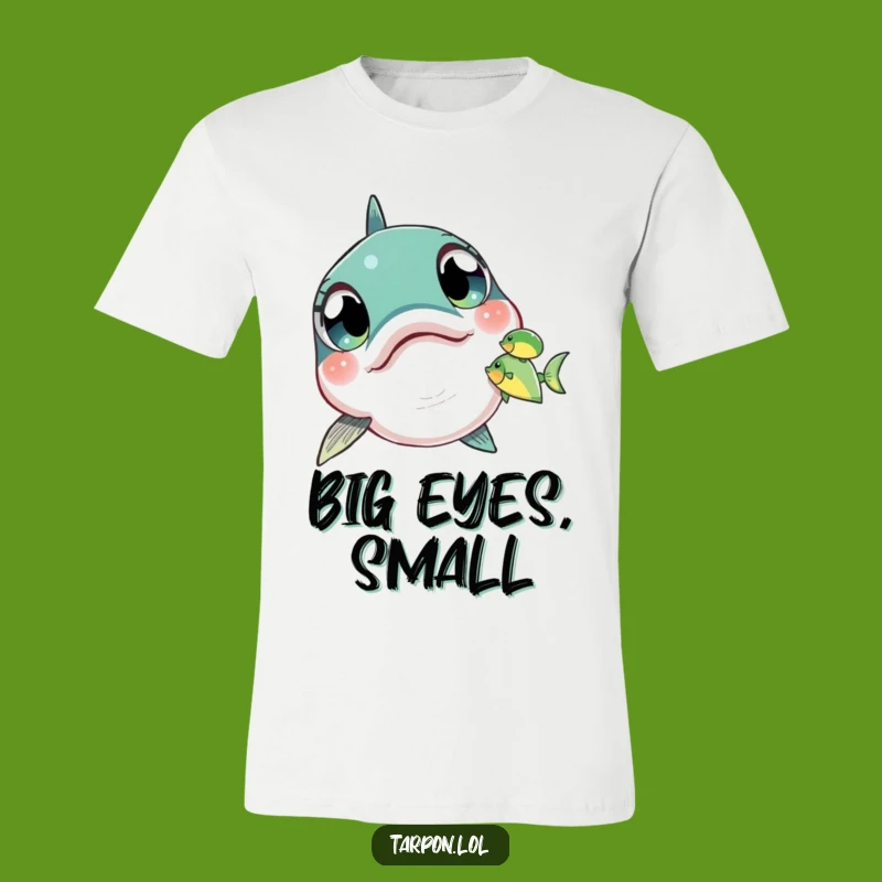 Funny Tarpon Spotting T-Shirt: Wide-Eyed Reaction Graphic, Adorable Funny Gift Tee